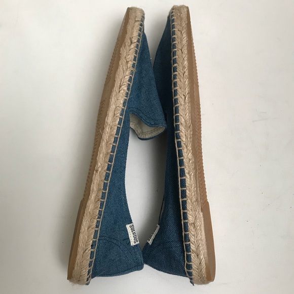 SOLUDOS Denim Pineapple Espadrilles Size 10 - Picture 5 of 8